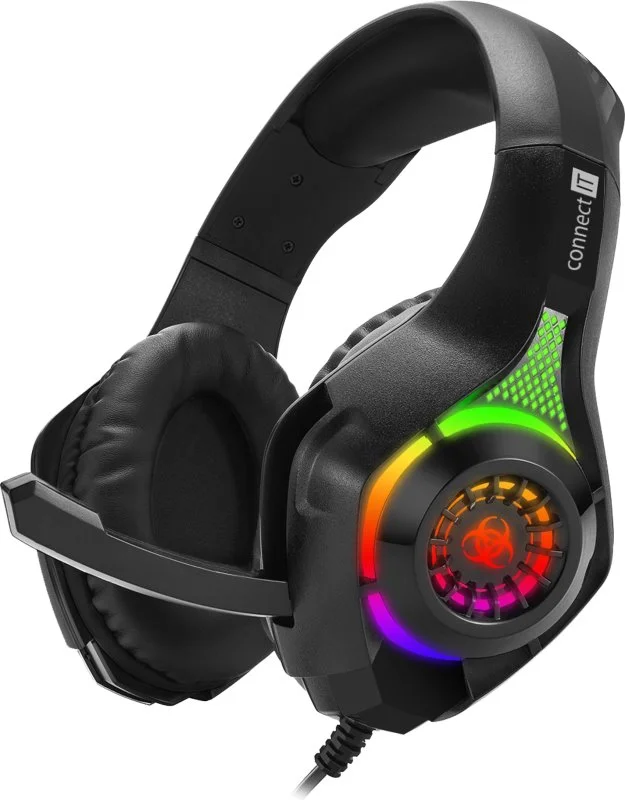 Connect IT Biohazard RGB, čierna