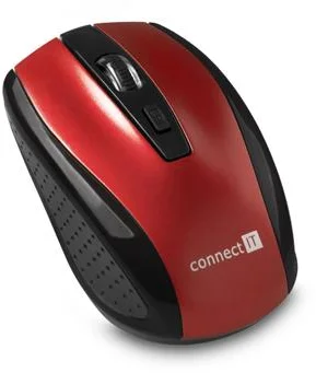 Connect IT CI-1224 bezdrôtová optická myš - červená