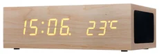 Connect IT CI-252 Qi Alarm Clock světle hnědý
