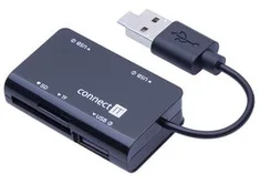 Connect IT CI-646 micro USB OTG čtečka + USB hub