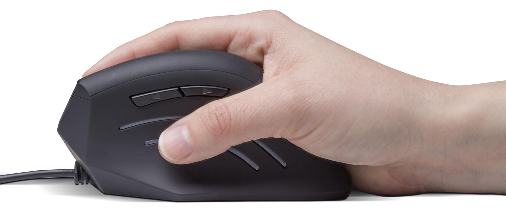 Connect IT CMO-2500-BK ergonomická vertikální optická myš, černá