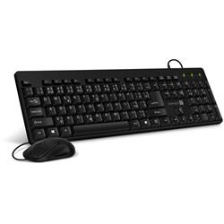 Connect IT Combo drôtová čierna klávesnica + myš, CZ + SK rozloženie
