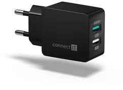 Connect IT Fast Charge CWC-2015-BK, čierny