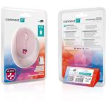 CONNECT IT FOR HEALTH LADIES PINK ergonomická vertikálna myš, bezdrôtová