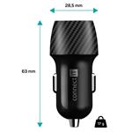 CONNECT IT InCarz QUICK CHARGE 3.0 nabíjačka do auta, 1x USB-A, 3 A, CARBON