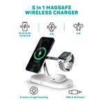 CONNECT IT MultiCharge 5 v 1 MagSafe Wireless Fast Charge, BÍLÁ