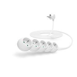 Connect IT prodlužovací kabel 230 V, 5 zásuvek, 5 m, bez vypínače (bílý) CI-1315 - Kabely + redukce