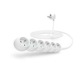 Connect IT prodlužovací kabel 230 V, 6 zásuvek, 5 m, bez vypínače (bílý) CI-1312 - Kabely + redukce