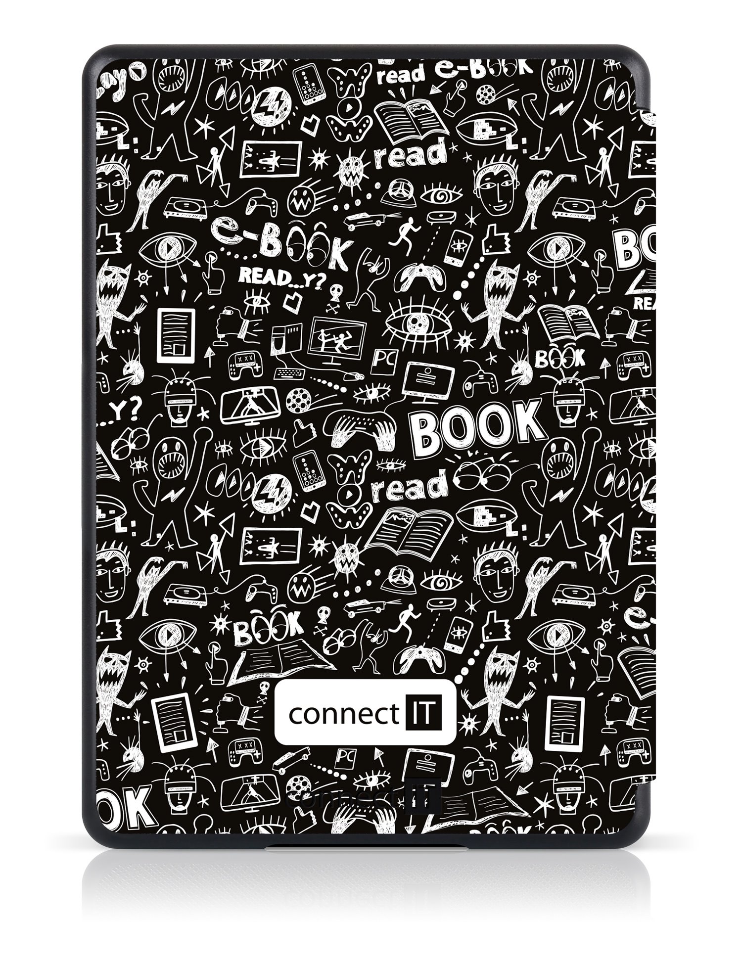 Connect IT puzdro pre Amazon New Kindle 2019/2020 (10. gen.), 2019/2020 Doodle CEB-1051-DD
