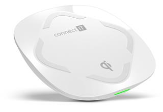 Connect IT Qi Certified Wireless Fast Charge 10 W, bílá