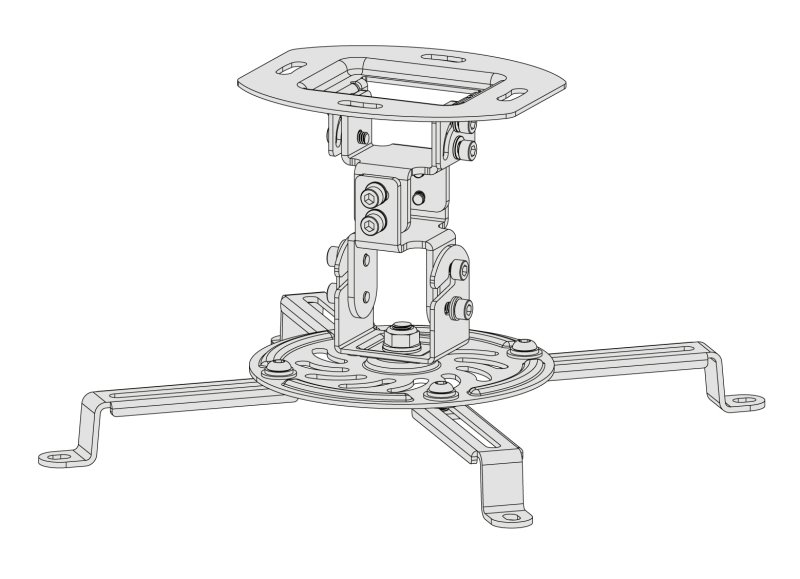 Connect IT Spider stropný držiak na projektor, čierny CMF-6020-BK