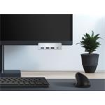 CONNECT IT USB DeskHub 4v1 na desku stolu, stříbrný