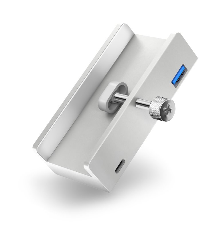 CONNECT IT USB DeskHub 4v1 pre stolný počítač, strieborná