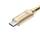 Connect IT Wirez Steel Knight microUSB - USB kabel, zlatý, 1 m