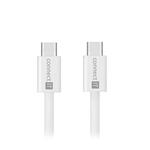 CONNECT IT Wirez USB-C -> USB-C, 60 W, 1 m, biela