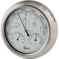 Conrad THB367 Meteostanice analogová, nerez, vlhkost, tlak, teplota