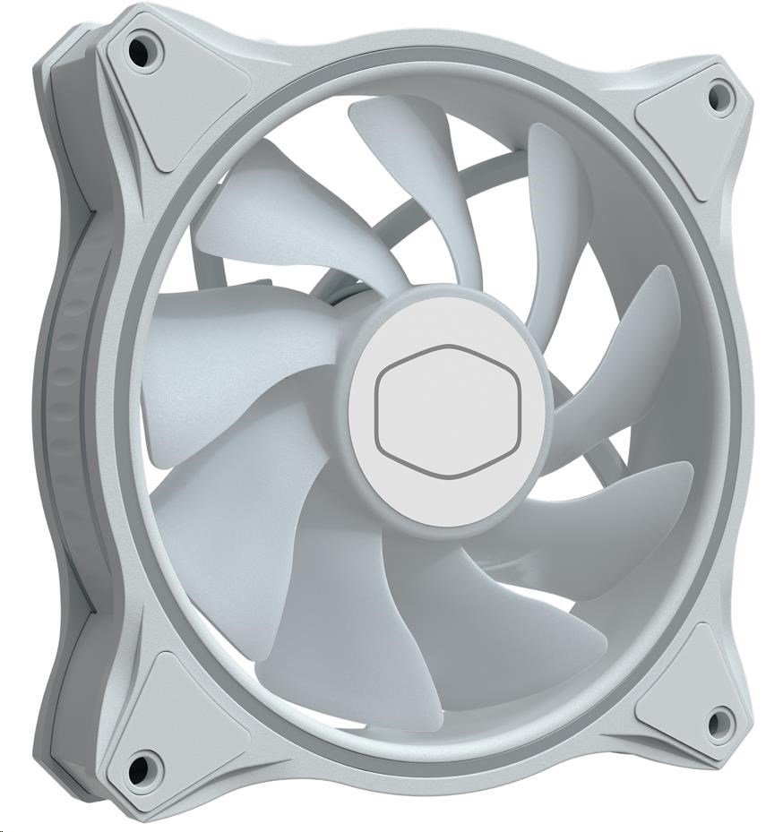 Cooler Master MasterFan MF120 Halo 3ks, bílá