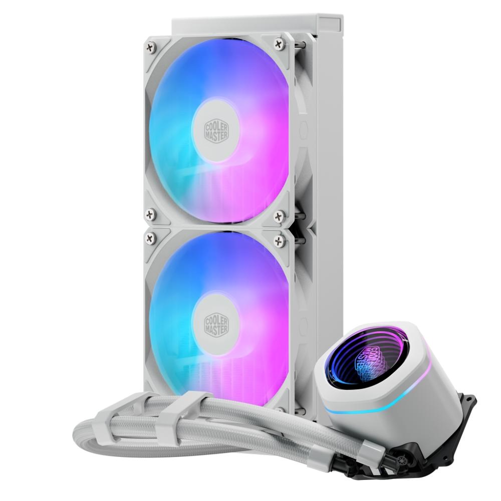 Cooler Master MasterLiquid Core Nex Digital 240, ARGB, bílá