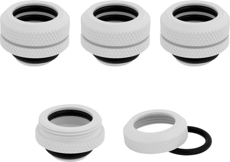 Corsair Hydro X XF Hardline 14mm (4ks), bílá