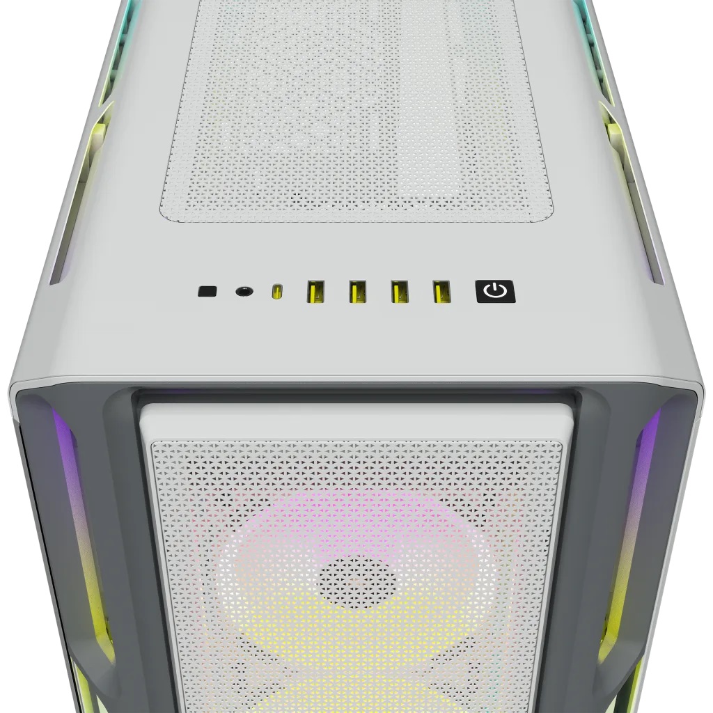 Corsair iCUE 5000T RGB, bílá
