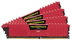 Corsair Vengeance LPX DDR4 16GB (4x4GB) 2400MHz CL14 red