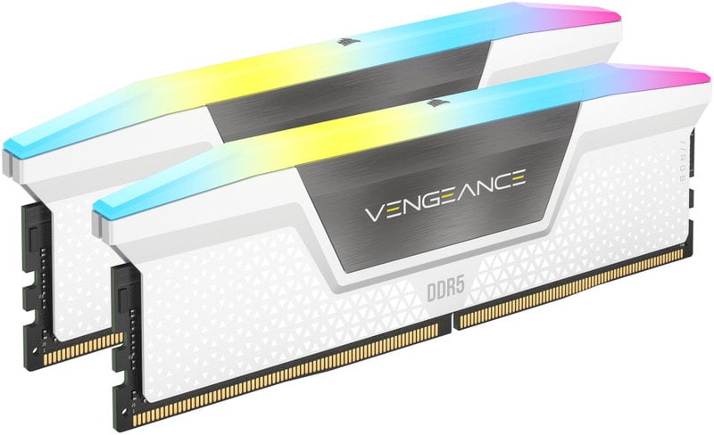 Corsair Vengeance RGB DDR5 64GB 6000MHz, bílá