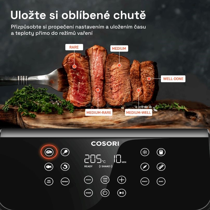 Cosori P653 PREMIUM II Plus Chef edition, čierna