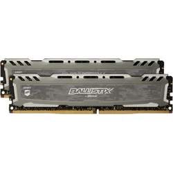 Crucial Ballistix Sport LT Grey DDR4 16GB (2x8) 3000MHz CL16 1.35V Single Ranked