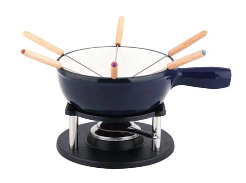 CS Solingen Fondue litinové sada ALPEN, modrá