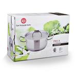 CS Solingen Kastrol s poklicí nerezová ocel PRO-X, 24 cm