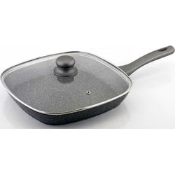 CS Solingen Pánev grilovací s poklicí a mramorovým povrchem EMDEN, 28 cm