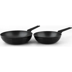 CS Solingen WOK panvica s nepriľnavým povrchom sada 2 MONHEIM, 24/28 cm