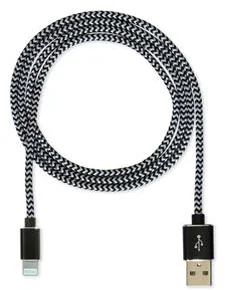 CUBE1 nylon datový kabel USB > Lightning, 1m,Black