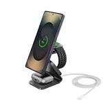 Cubenest 3v1 Qi 2.2 Bezdrôtová magnetická nabíjačka SQS314 pre hodinky Samsung