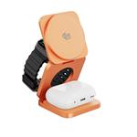 Cubenest 3v1 Qi2.2 Skladacia bezdrôtová magnetická nabíjačka SQ312 Ultra Orange