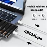 Cubenest Opletený kábel USB-C 1-pack White