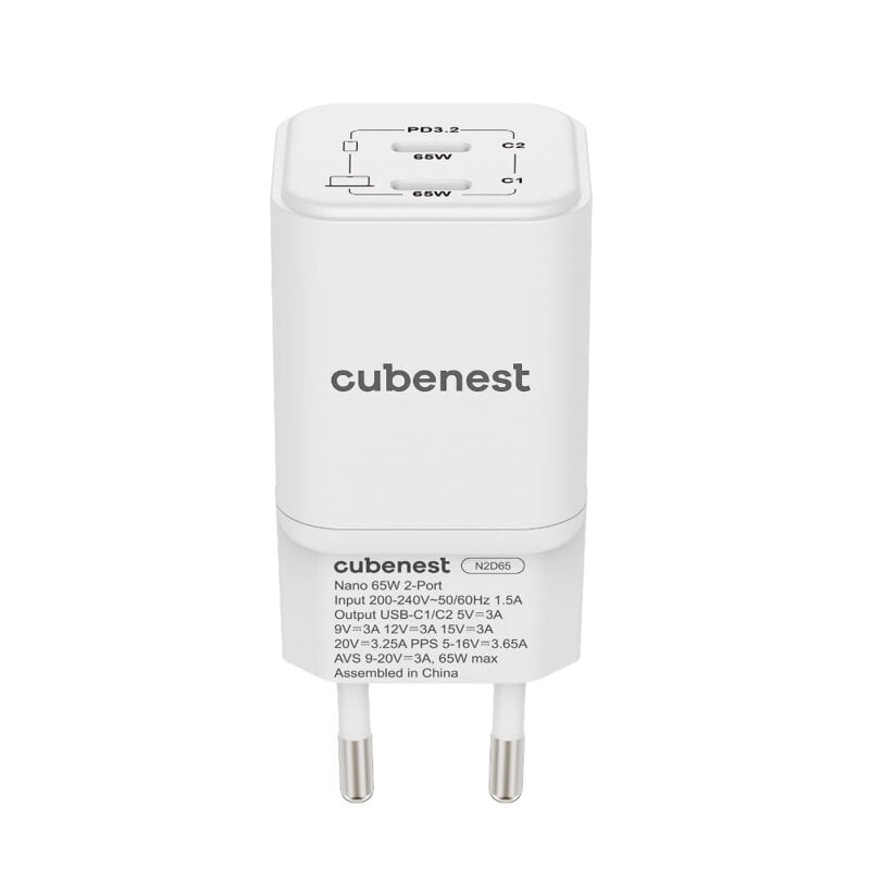 Cubenest PD Nano Adapter 65W N2D65 White