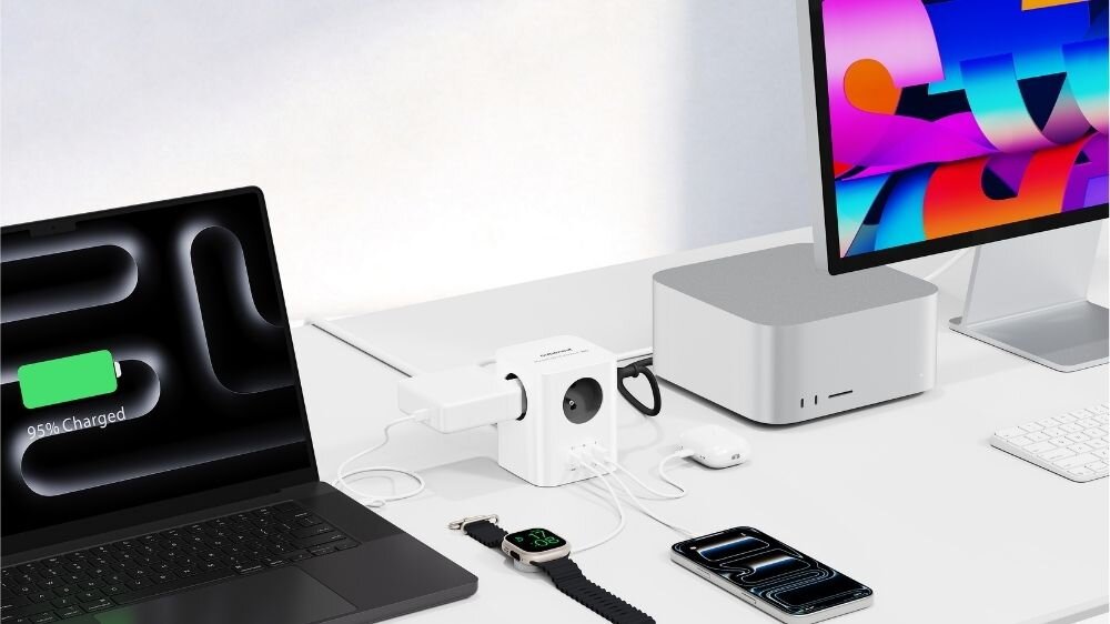 Cubenest PowerCube Extended USB PD 30W 2xA+C, 1,5m Grey