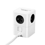 Cubenest PowerCube Extended USB PD 65W USB-C cable, A+C, 1,5m Grey
