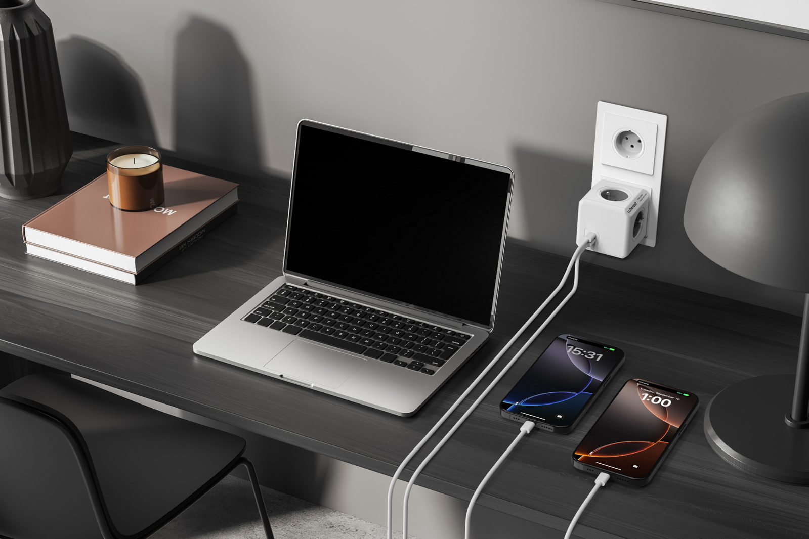 Cubenest PowerCube Original USB C+C PD 35 W - sivá