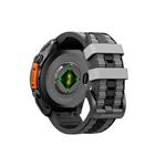 Cubenest Premium Silicone Garmin QuickFit Band BLACK/GREY 26mm