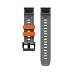 Cubenest Premium Silicone Garmin QuickFit Band GREY/ORANGE 26mm
