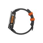 Cubenest Premium Silicone Garmin QuickFit Band GREY/ORANGE 26mm