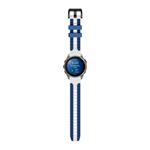 Cubenest Premium Silicone Garmin QuickFit Band WHITE/BLUE 22mm