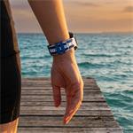 Cubenest Premium Silicone Garmin QuickFit Band WHITE/BLUE 26mm