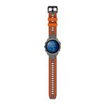 Cubenest Premium silikónový remienok Garmin QuickFit, šedý/oranžový, 22 mm
