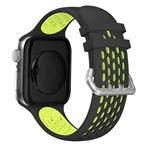 Cubenest Sportovní řemínek na Apple Watch Sport Band BLACK with Yellow(42-49mm)