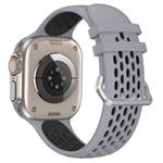 Cubenest Sportovní řemínek na Apple Watch Sport Band GREY with Black(42-49mm)