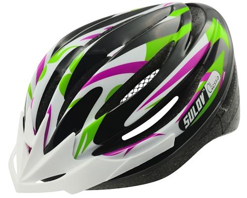 Cyklo přilba SULOV ALESSIA, fialovo-zelená, M 55-58cm
