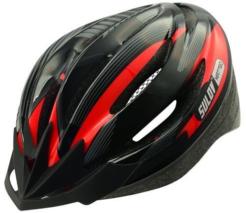 Cyklo přilba SULOV MATTEO, černo-červená, M 55-58cm
